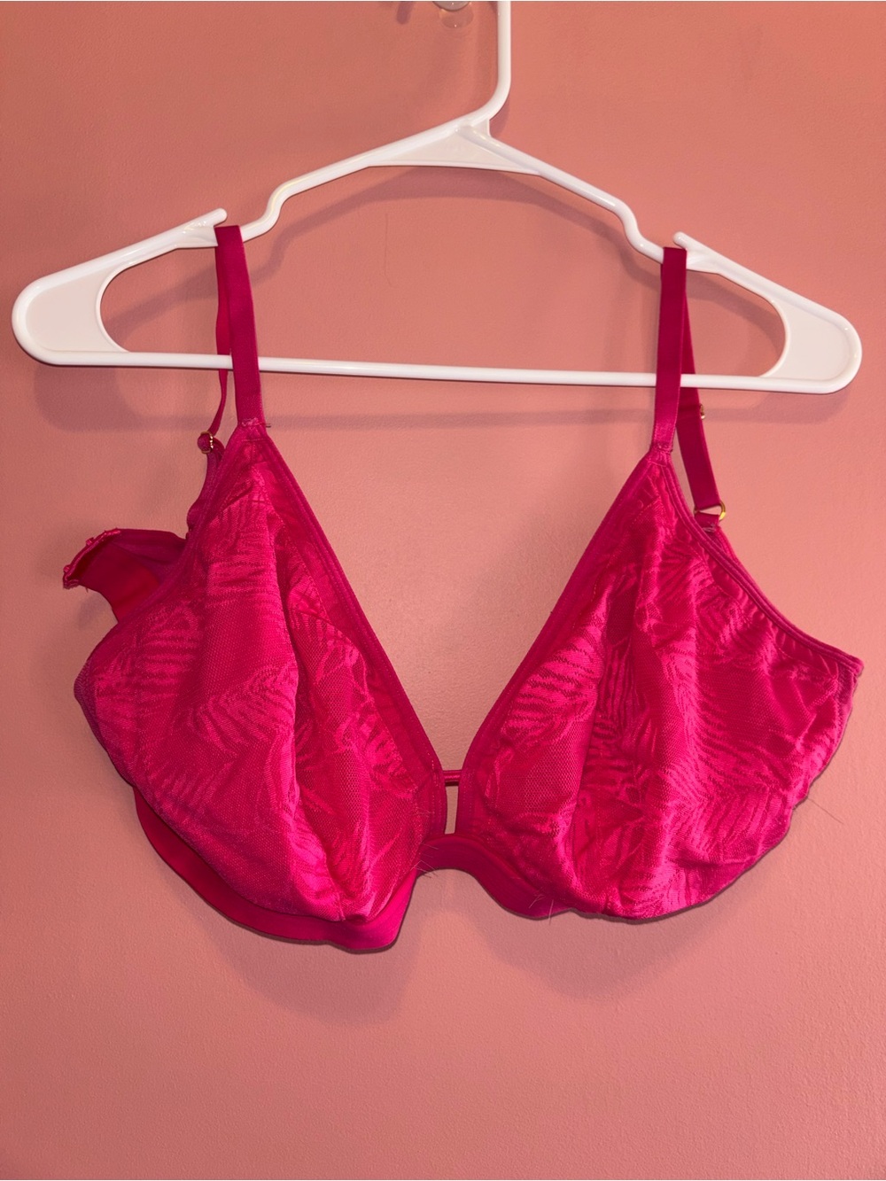 Lively Hot Pink Bra with Hook Closure